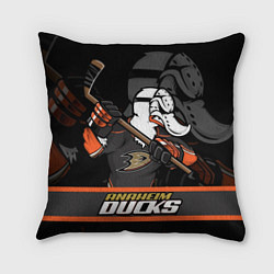 Подушка квадратная Анахайм Дакс, Anaheim Ducks, цвет: 3D-принт