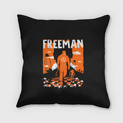 Подушка квадратная Walkin Freeman, цвет: 3D-принт