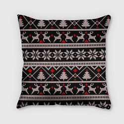 Подушка квадратная DEER SWEATER СВИТЕР С ОЛЕНЯМИ