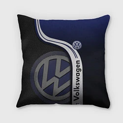 Подушка квадратная Volkswagen Фольксваген, цвет: 3D-принт