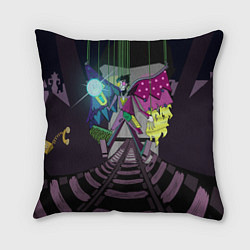 Подушка квадратная Spamton: BIG SHOT ! Deltarune Спамтон, цвет: 3D-принт