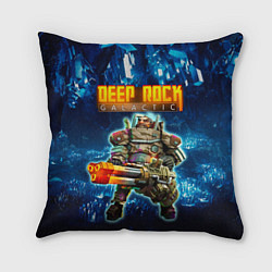 Подушка квадратная Deep Rock Galactic Gunner, цвет: 3D-принт