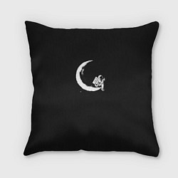 Подушка квадратная Кофе на Луне, цвет: 3D-принт