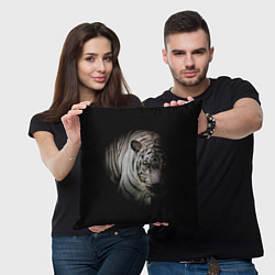 Подушка квадратная Загадочный тигр, цвет: 3D-принт — фото 2