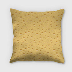 Подушка квадратная Сыр - Cheese, цвет: 3D-принт
