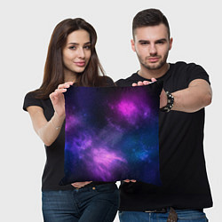 Подушка квадратная Космос Galaxy, цвет: 3D-принт — фото 2