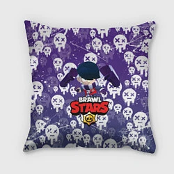 Подушка квадратная EDGAR BRAWL STARS, ЛУЧШИЙ УБИЙЦА, цвет: 3D-принт