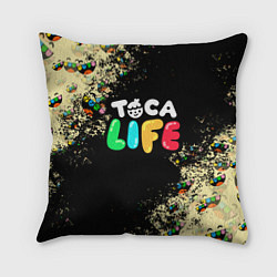 Подушка квадратная Toca Life Тока Бока, цвет: 3D-принт