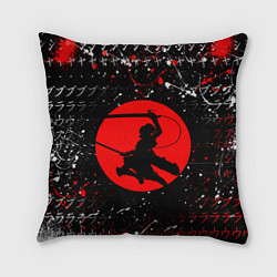 Подушка квадратная Sasha Braus Красная луна, цвет: 3D-принт