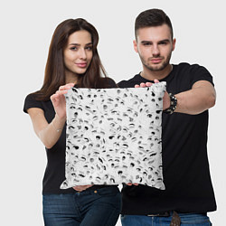 Подушка квадратная Ахегао без границ, цвет: 3D-принт — фото 2