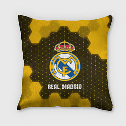 Подушка квадратная РЕАЛ МАДРИД Real Madrid Графика, цвет: 3D-принт