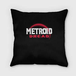 Подушка квадратная Metroid Dread - Red Planet, цвет: 3D-принт