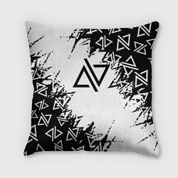 Подушка квадратная Адель певица паттерн, цвет: 3D-принт