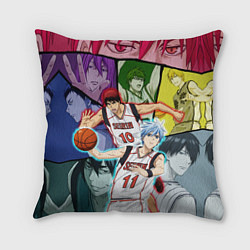 Подушка квадратная Kuroko no Basuke Баскетбол Куроко, цвет: 3D-принт