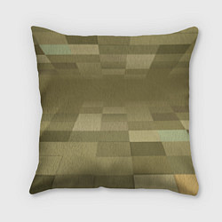 Подушка квадратная Пиксельный военный фон, цвет: 3D-принт