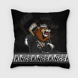 Подушка квадратная Лос Анджелес Кингз, Los Angeles Kings, цвет: 3D-принт