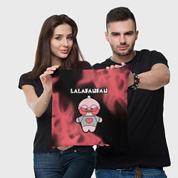 Подушка квадратная LALAFANFAN - СЕРДЕЧКО Огонь, цвет: 3D-принт — фото 2