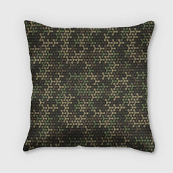 Подушка квадратная Абстрактный Охотничий Камуфляж, цвет: 3D-принт