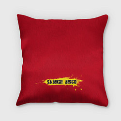 Подушка квадратная Лого Sabikui Bisco, цвет: 3D-принт