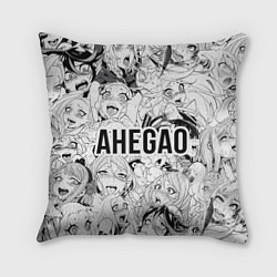 Подушка квадратная Аниме Ахегао Тян, цвет: 3D-принт