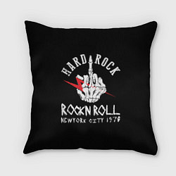 Подушка квадратная ROCKNROLL Hard Rock, цвет: 3D-принт
