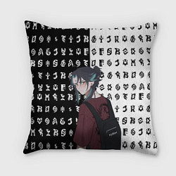 Подушка квадратная СТУДЕНТ СЯО ГЕНШИН ИМПАКТ, цвет: 3D-принт