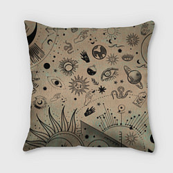 Подушка квадратная Эзотерика, цвет: 3D-принт