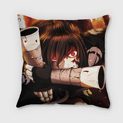 Подушка квадратная Бегущий Хяккимару, цвет: 3D-принт