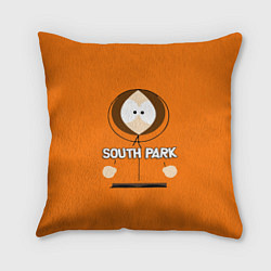 Подушка квадратная Кенни МакКормик Южный парк, цвет: 3D-принт