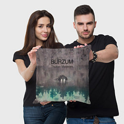 Подушка квадратная Thulean Mysteries - Burzum, цвет: 3D-принт — фото 2