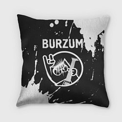 Подушка квадратная Burzum КОТ Краска, цвет: 3D-принт