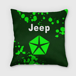 Подушка квадратная ДЖИП Краска, цвет: 3D-принт