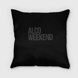 Подушка квадратная Alco weekend, цвет: 3D-принт