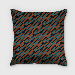 Подушка квадратная Разноцветные прямоугольники абстракция, цвет: 3D-принт