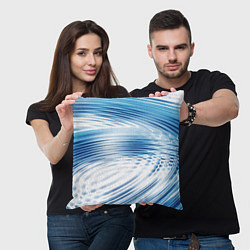Подушка квадратная Круги на воде Океан Wave, цвет: 3D-принт — фото 2