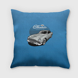 Подушка квадратная Blue retro car