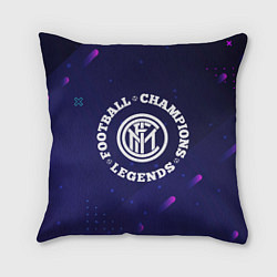 Подушка квадратная Inter Легенды Чемпионы, цвет: 3D-принт