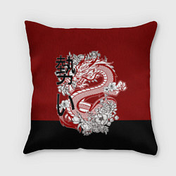 Подушка квадратная Китайский Дракон Символ Добра, цвет: 3D-принт