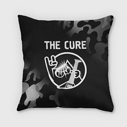 Подушка квадратная The Cure КОТ Камуфляж, цвет: 3D-принт