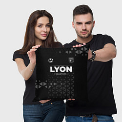 Подушка квадратная Lyon Champions Uniform, цвет: 3D-принт — фото 2