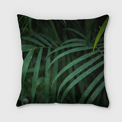 Подушка квадратная Камуфляж-тропики, цвет: 3D-принт