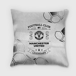 Подушка квадратная Manchester United Football Club Number 1 Legendary, цвет: 3D-принт
