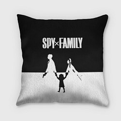 Подушка квадратная Семья шпиона Логотип, цвет: 3D-принт