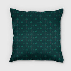 Подушка квадратная Pines, цвет: 3D-принт