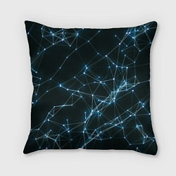 Подушка квадратная Neural Network, цвет: 3D-принт