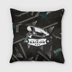 Подушка квадратная Фуражка кепка моряка - матроса, цвет: 3D-принт