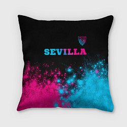 Подушка квадратная Sevilla Neon Gradient, цвет: 3D-принт
