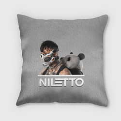 Подушка квадратная Нилетто - Криолит, цвет: 3D-принт