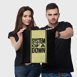 Подушка квадратная System of a Down: 5 Album Bundle, цвет: 3D-принт — фото 2