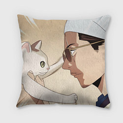 Подушка квадратная Тацу и кот Путь домохозяина, цвет: 3D-принт
